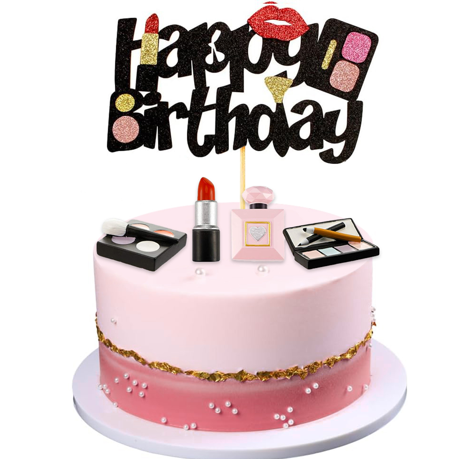 Perfume Villa Fragrance - Makeup Themed Cake Toppers Resin Cosmetics