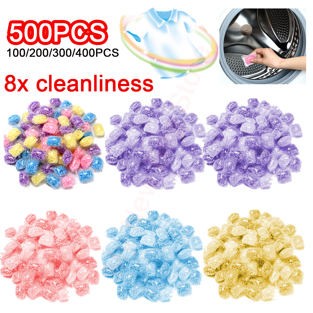 Perfume Fragrance Laundry Detergent - 100-500PCS Laundry Beads Detergent Liquid Capsule