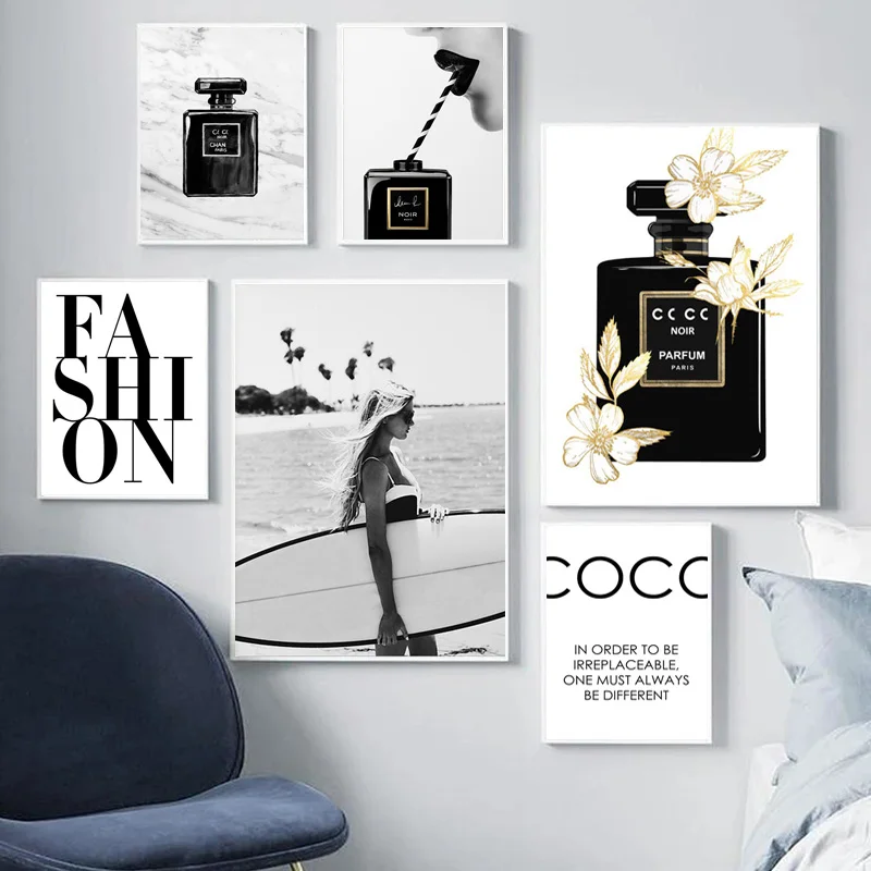 Perfume Quotes - Fashion Quotes Poster Print Woman Perfume