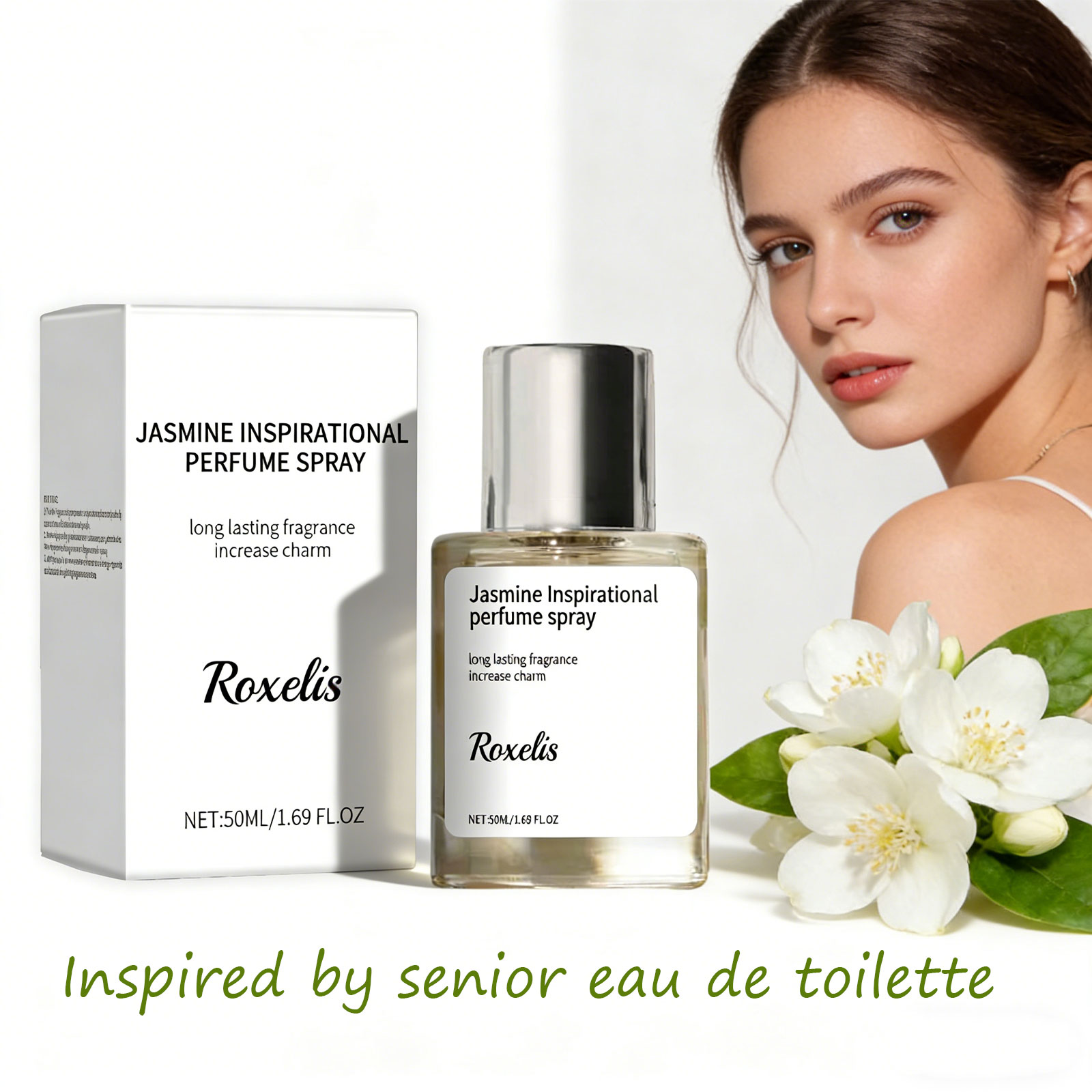 Perfume Jasmine Fragrance - 50ml Jasmine Perfume Spray - Attract