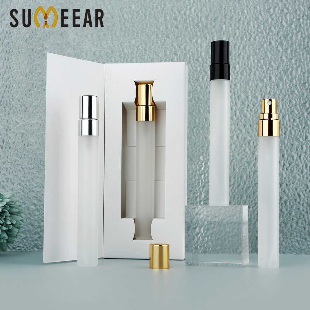 Perfume Decant Sample - 30/50Pcs 10ml Refillable Frosted Glass Perfume