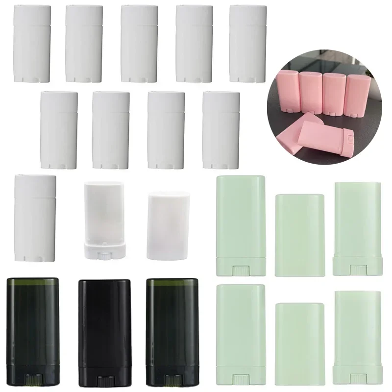 Perfume Fragrance Dispenser - 50pcs 15g Plastic Oval Lip Balm