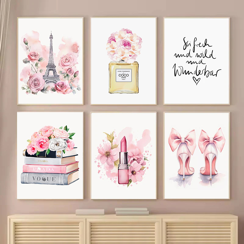 Perfume Quotes - Fashion Luxury Pink Paris Lipstick Rose