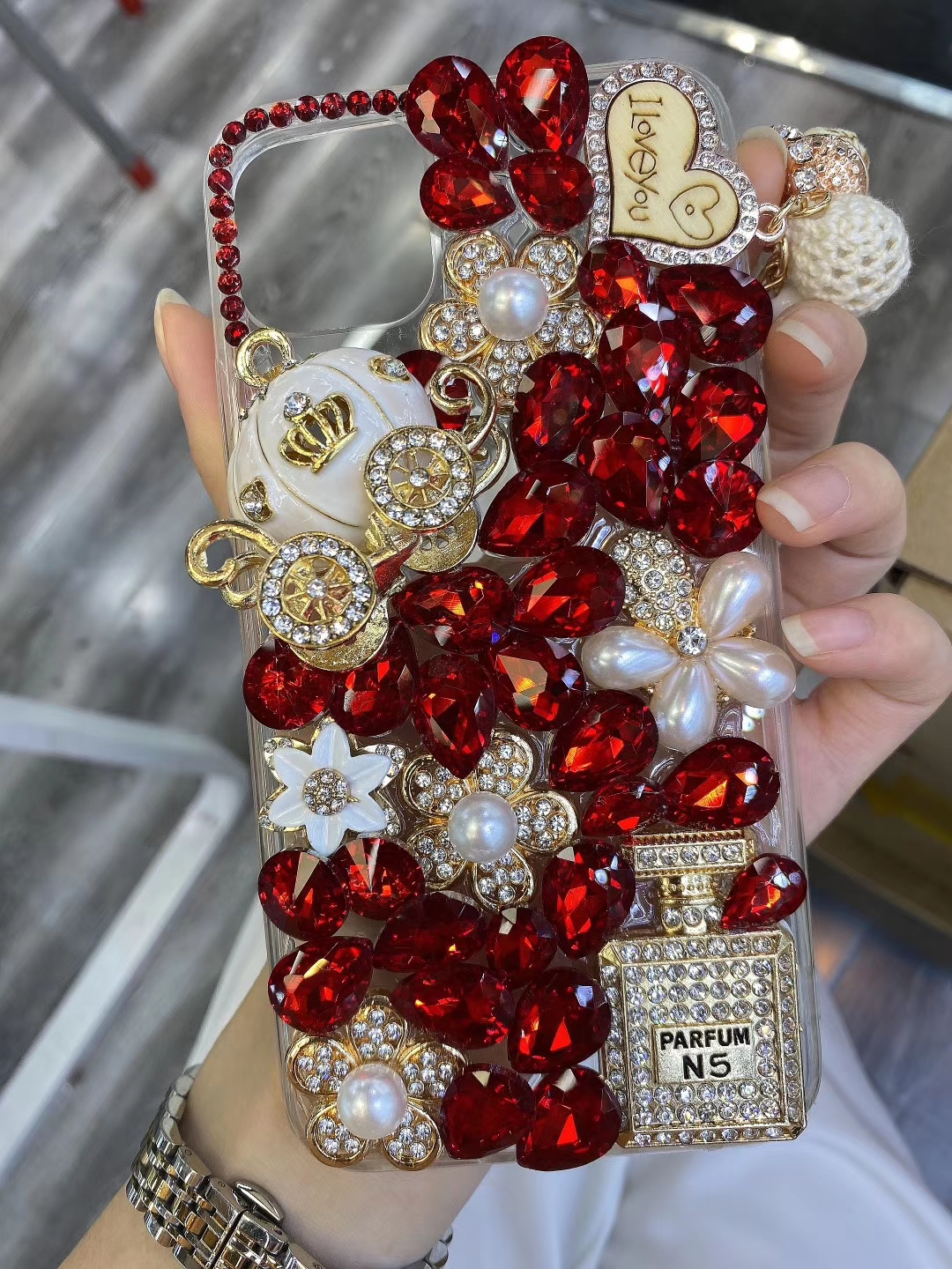Perfume Quotes - Perfume Pumpkin Luxury 3D Diamond Phone