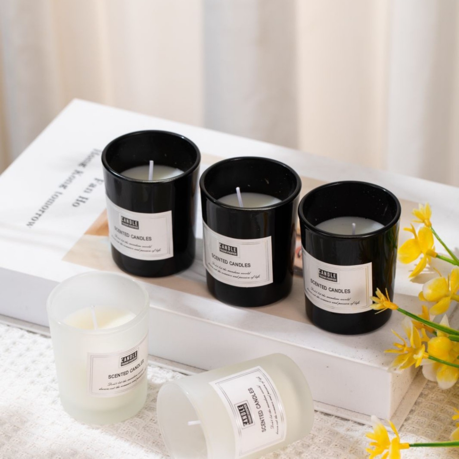 1pc Matte Black Glass Cup Cand - مراجعة Perfume Villa Fragrance وسعره