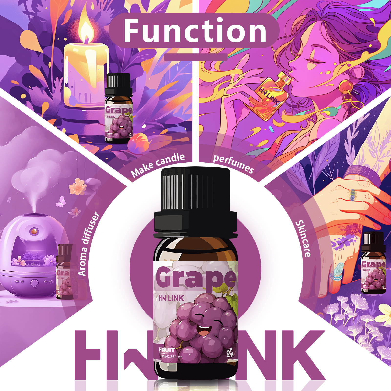 Grape Essential Oil 10ml Perfu - مراجعة Perfume Villa Fragrance وسعره