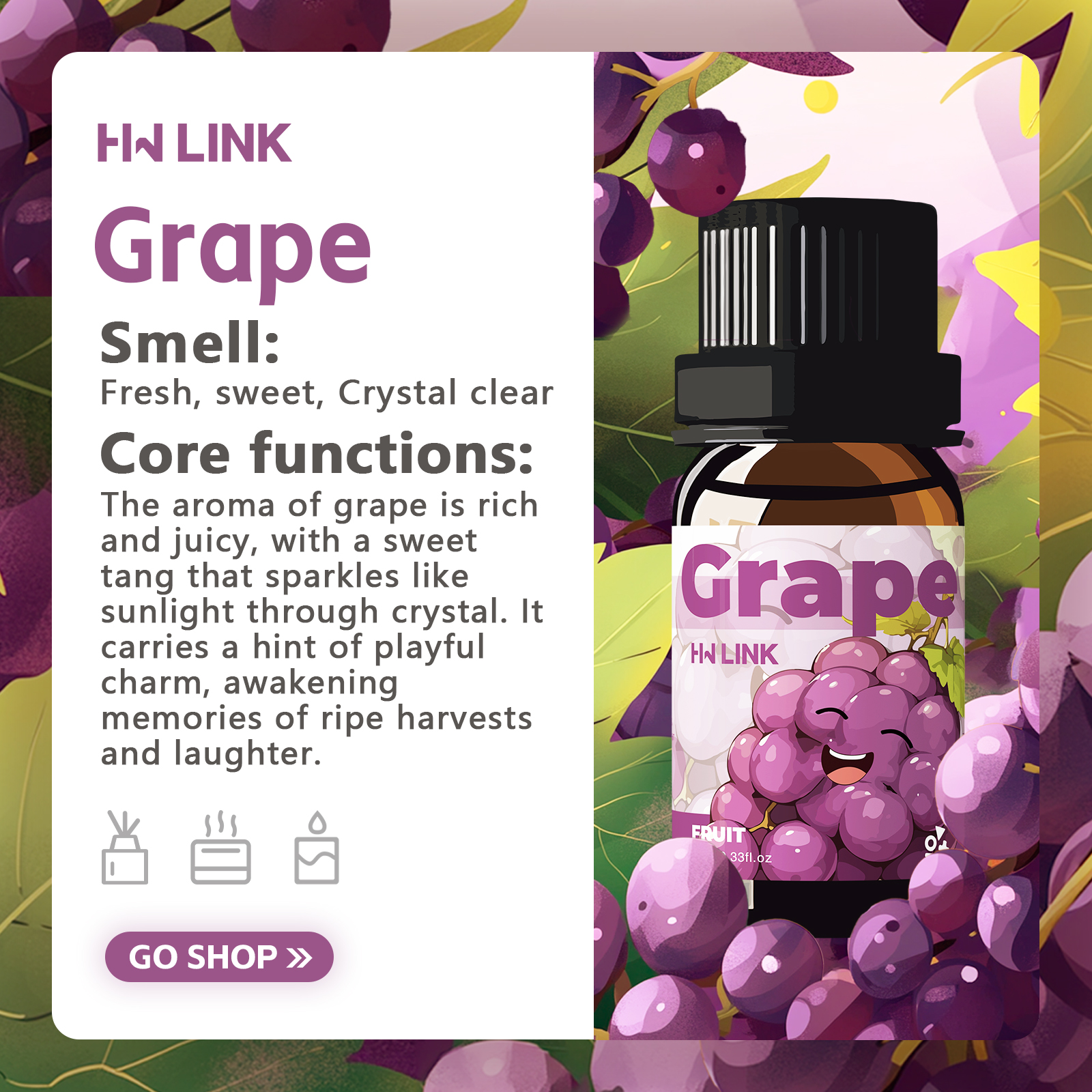 Grape Essential Oil 10ml Perfu - مراجعة Perfume Villa Fragrance وسعره