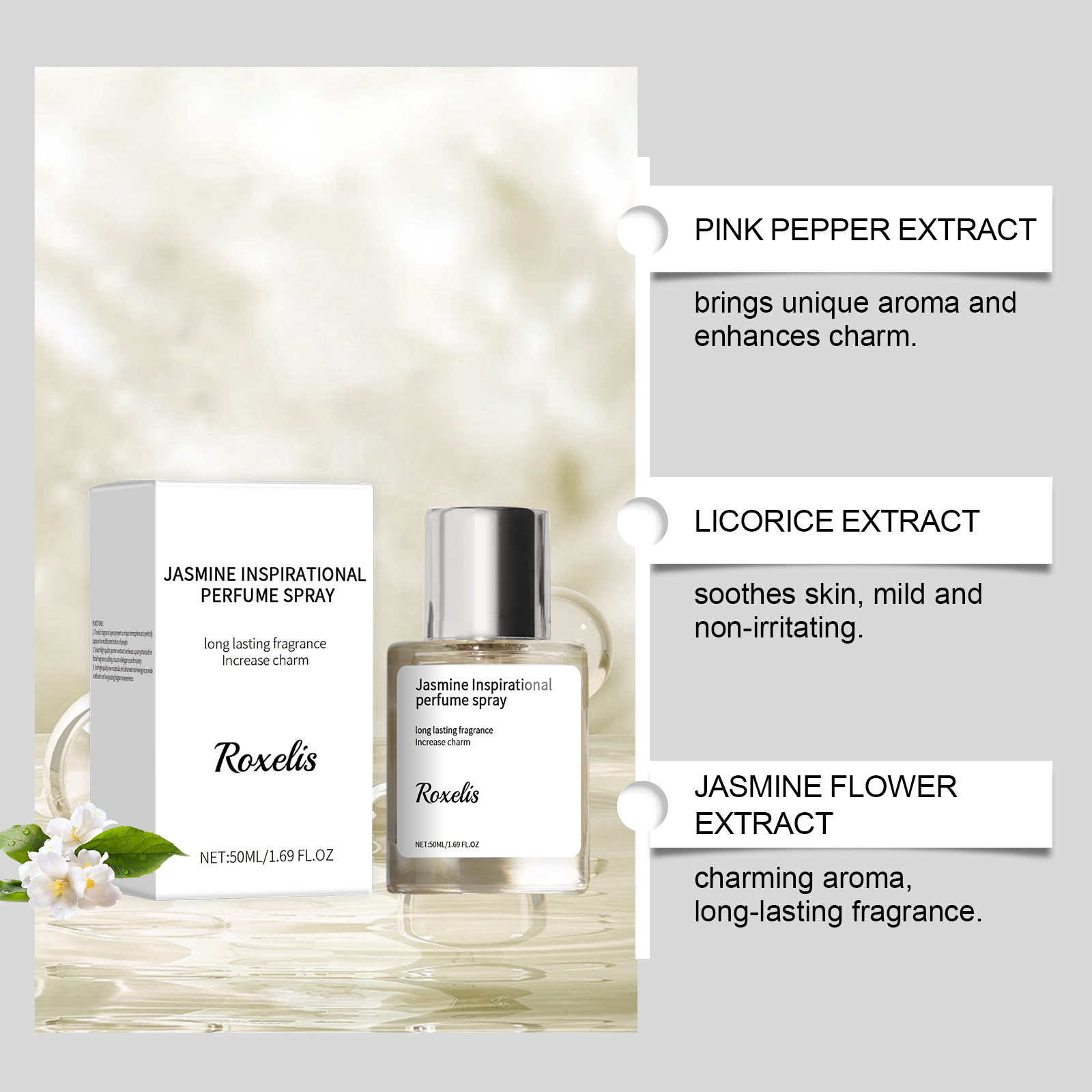 50ml Jasmine Perfume Spray - A - مراجعة Perfume Jasmine Fragrance وسعره