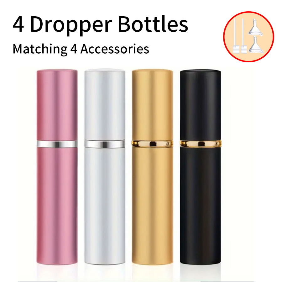 4pcs+4 Accessories 5ml Refilla - مراجعة Perfume Fragrance Dispenser وسعره