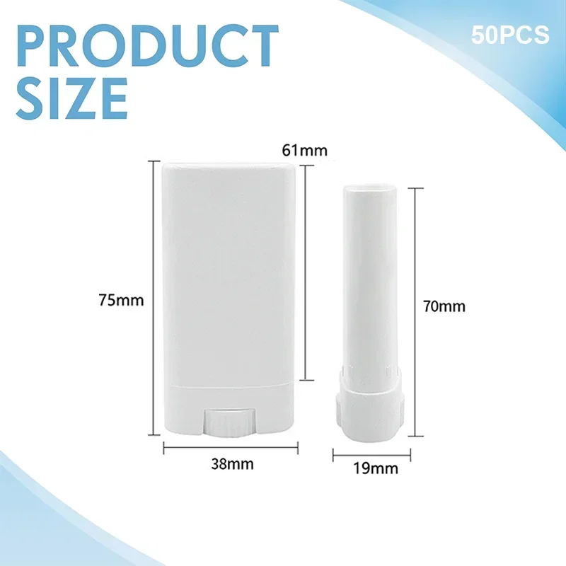 50pcs 15g Plastic Oval Lip Bal - مراجعة Perfume Fragrance Dispenser وسعره