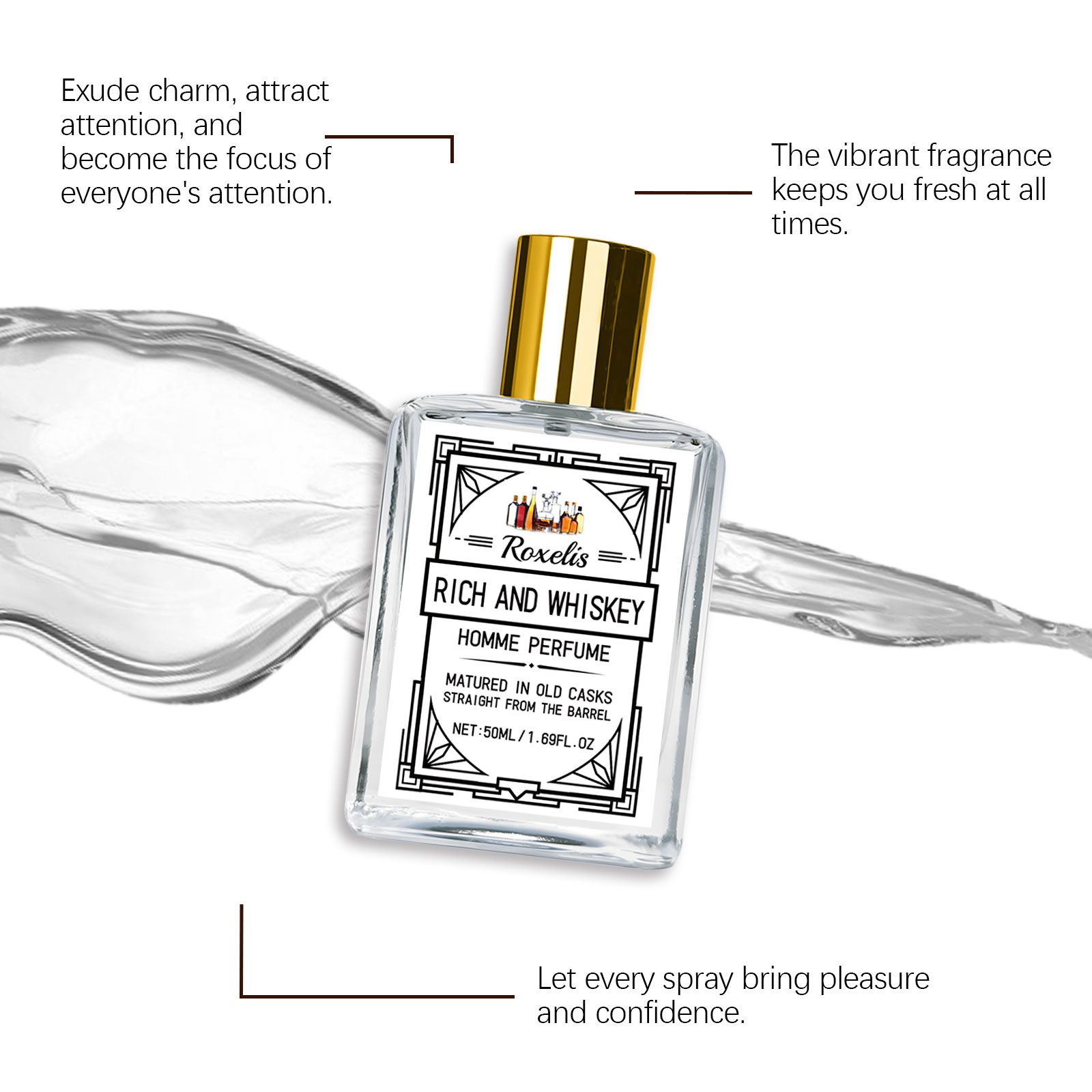 Roxelis 50ml Charm Whisky Men' - مراجعة Perfume Fragrances وسعره